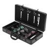 Salon Barber Cases for Clippers Barber Tool Box Organizer Hair Stylist Tool Kits Portable Barber Travel Carrying Case Tool Box w/3-Digit Security Lock view 3