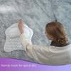 Bath Pillow Bathtub Pillow, Bath Pillow Bath Pillow, Non-Slip Spa Bathtub Mat with 3D Air Mesh Technology and 6 Suction Cups for Tub Neck Head Shoulder Pillows Support Cushion Headrest Luxury Soft Bat view 3