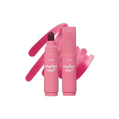 ETUDE Dear Darling Marker Tint #2 Mono Plum (5g) | Hydrating & Long Lasting Lip Stain | High Pigmented Lip Maker with Easy Drawing Tip | Korean Daily Lip Tint, Korean Makeup, Kbeauty, Perfect for Gift