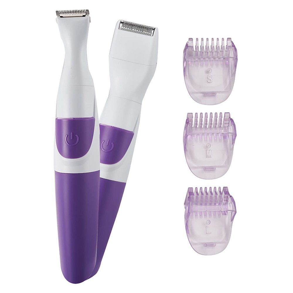 Saluaqui Cordless Bikini Trimmer, Safe Hair Removal Tool, 2 in 1 Portable Electric Shaver for Women, Washable Desgin, Travel Friendly with 3pcs Trim Combs, Wholesale Business