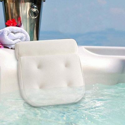 XIUKANGNB Bath Pillow Bathtub Pillow, Bathtub Pillows Bathtub Accessories, Bathtub Anti-Slip Cushion Cushion Headrest, Neck and Back Waterproof Bath Pillow Non Slip Bath Pillow, 36*36*10 cm, White