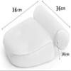 XIUKANGNB Bath Pillow Bathtub Pillow, Bathtub Pillows Bathtub Accessories, Bathtub Anti-Slip Cushion Cushion Headrest, Neck and Back Waterproof Bath Pillow Non Slip Bath Pillow, 36*36*10 cm, White view 3
