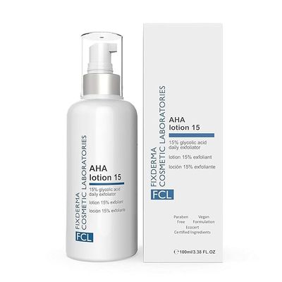 CLASSIC DERMA FCL AHA 15 Exfoliant Lotion for Body and Face | Dead Skin Remover | Paraben free Exfoliating Lotion for Dry, Itchy and Rough Skin - 100ml | 3.38Fl Oz
