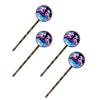 4 PCS Womens Hair Barrettes, Jungle Flamingo Starry Sky Background Long Bobby Hair Pins for Girls, Stainless Steel Hair Clips Headwear Styling Tools Hair Accessories view 1