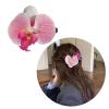 BEIYINAI 2pcs Elegant Hair Grips Orchids Flower Hair Clip Delicate Floral Hair Grip for Girls and Women Fashion Hair Accessories Wedding Hair Accessory view 2