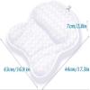Bath Pillow Bathtub Pillow, Bath Pillow Bath Pillow, Neck Head Shoulder and Back Support with 3D Air Mesh Technology and 6 Suction Cups Bathtub Pillow for Tub Neck Head Shoulder Pillows Support Cushio view 3