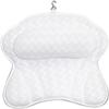 Bath Pillow Bathtub Pillow, for Bathtub 6 Suction Cups Home 3D Air Mesh Spa with Hook Bath Pillow Head Neck 3D Mesh Suction Cup Bath Pillow,White view 1