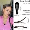 GKETN Snap Hair Clips for Women Water Drop Non Slip Hair Barrettes Heavy Coated Metal Hair Clips Accessory Mixed Color 20 PCS 1.89" view 2