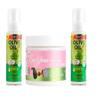 ORS Olive Oil Hold & Shine Wrap Set Mousse Infused with Coconut Oil for Restorative Shine - Multi-Use Styling Cream Infused with Collagen & Avocado Oil for Strength & Length - Bundle view 1
