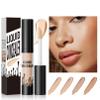 ddykanglicc Full Coverage Liquid Concealer - Satin texture, long lasting, face contouring, concealer for dark circles, vegan and residue free, highly pigmented matte concealer for all day use! (03#) view 2