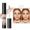 ddykanglicc Full Coverage Liquid Concealer - Satin texture, long lasting, face contouring, concealer for dark circles, vegan and residue free, highly pigmented matte concealer for all day use! (03#) view 3