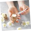 MERRYHAPY 2pcs Stainless Steel Facial Cream Spatula Reusable Beauty Scoop for Even Application Mini Skincare Tool for Creams and Makeup Portable Cosmetic Spatula for Women view 2