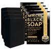 4 pieces Facial soap black soap,milk fruit wood cleanses dirt,exfoliating soap,nourishes facial soap,Oil controlled bathing,facial cleansing,Travel,gifts,festivals,Universal to any skin view 1