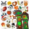 40 Sheets (300 Styles) Luminous Sports Temporary Tattoos for Kids Boy, Soccer Basketball Baseball Football Tattoo Stickers Bulk for Party Favor, Gifts for Sports Goodie Bag Stuffers view 1