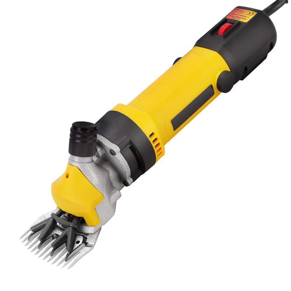 JKSVTF 690W Sheep Shears Professional Electric Clippers Heavy Duty Animals Hair Fur Grooming for Farm Live (13 Tooth Curved Blade)