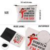 G2TUP TV Show Inspired Gift I Like To Kick I'm 50 Makeup Bag Fun Skit Lover Cosmetic Bag TV Show Characters Fans Gift (I Like To Kick I'm 50 MB) view 3