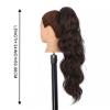 Ponytail Extension Pony Tail Hair Extension, 24" Long Body Wave Ponytail Extensions Claw Clip in Fluffy Curly Ponytail Heat Resistant Synthetic Hair Pieces for Women Pony Tails Hair Extensions(Color:3 view 3