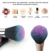 Brush set make up,Makeup Brushes, 10PCs Professional Cosmetic Brush Set Special Shiny Foundation Face Powder Brush Eyeshadows Blending Blush Brushes(Color:Blue) view 2