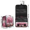 YPPAHHHH Hanging Travel Toiletry Bag for Women Men, Abstract Cherry Blossom Tree Portable Cosmetic Bag Art Floral Tree Makeup Bag with Hook Waterproof Organizer Pouch Accessories view 3