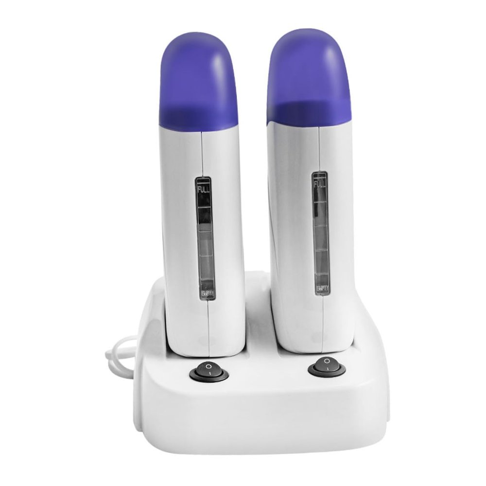 FOMIYES 1 Set Two Seat Hair Removal Machine Wax Device Wax Heater for Woman Wax Melt Warmer Wax Tool Wax Machine Wax Warmer Wax Gadget Wax Melter, White