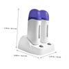 FOMIYES 1 Set Two Seat Hair Removal Machine Wax Device Wax Heater for Woman Wax Melt Warmer Wax Tool Wax Machine Wax Warmer Wax Gadget Wax Melter, White view 2