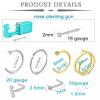 QWALIT Nose Piercing Kit - Self Piercing Kit At Home With Disposable Nose Ring Gun view 2