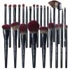 ZAMEL 26Pcs Black labeled Makeup Brushes Set Professional,Full Face ULTRA SOFT Hair Makeup Brush Set Contains large powder Foundation Ultimate Blending Make up Brush set Blush Concealers Eyeshadow view 1
