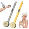 2024 Newest Long Handle Shower Brush for Body with Soap Dispenser, Scrub Shower Cleaning Brush, Bath Massage/Skin Scrubber/Exfoliating Brush/Back Scratcher for Women Men (1PC Yellow +1PC Blue) view 1
