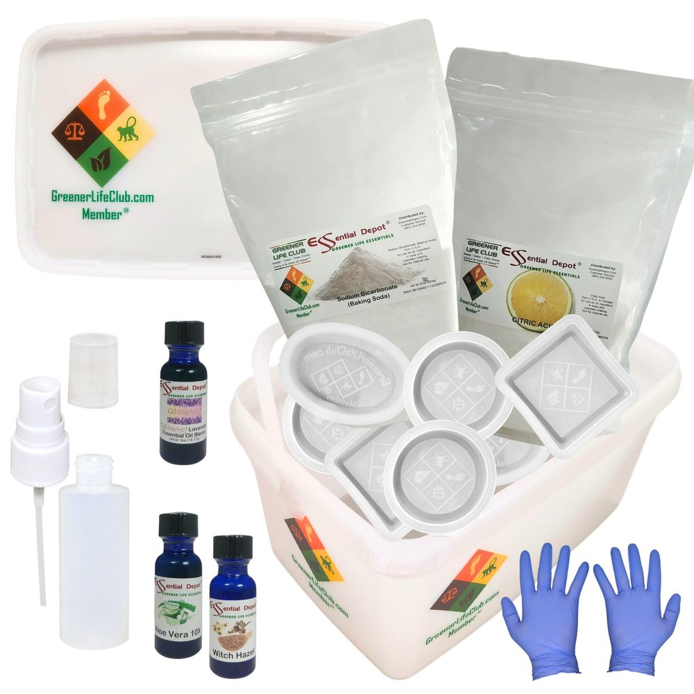 Essential Depot Bath Bomb Making Kit (Deconstructed) - Basic - Celebrate Lavender Scent - Everything Needed to Make 12-15 Bath Bombs