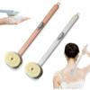2024 Newest Body Scrubbers for Use in Shower, Long Handled Scrub Brush for Shower, Skin Scrubber/Long Handle Bath Massage Cleaning Brush with Soap Dispenser for Women Men (1PC Pink +1PC Blue) view 1