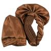 2024 African Female Turban Cap Women's Auto gele Headtie Nigeria Raw Silk Fan Gele Wedding Party Head Wraps Headwear Turbante (White) view 3