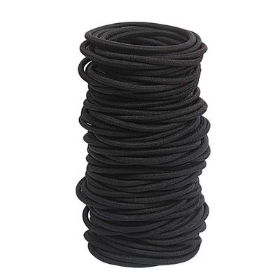 10Pcs Black Hair Ties, Rubber Bands for Hair, Elastic Hair Ties No Damage, Small Hair Bands for Thick Ponytail Women, Hair Accessories, Comforts No Slippage Suitable Elastics and Ties