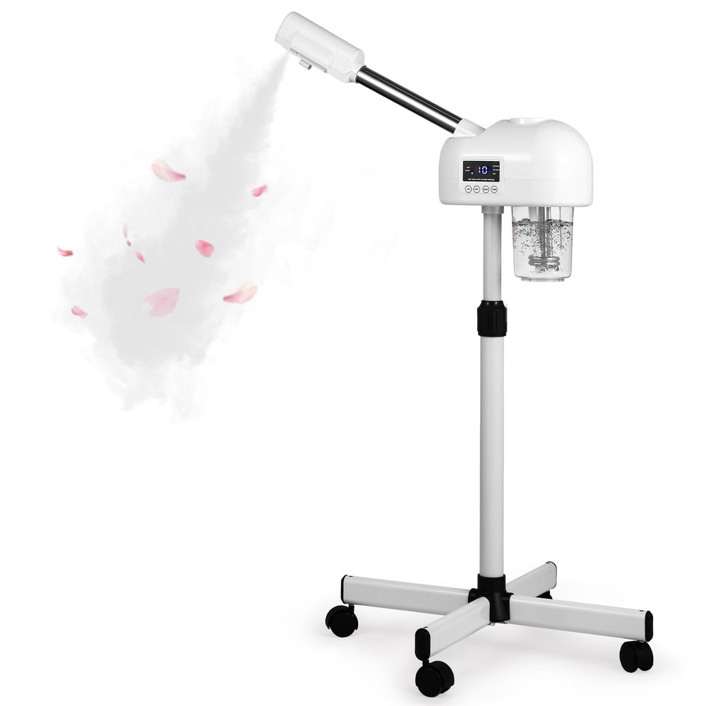 Hovinke Professional Facial Steamer for Estheticians, Hot Mist & Timer Function, Vaporizador Facial Professional Steamer On Wheels for Home Use & Spa Salon Skin Cleasning