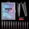 Clear Dual-Nail Forms Full Cover False Nail Tips Forms Nail Extension Tips Nail Mold Tips Nails Extension Forms Forms Clear Dual-nail Forms Full Cover Fasle Nail Tips With Scale view 3
