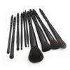 IBDRYKK Cosmetic Makeup Brow Cheek Eyeshadow Brush Set Tool Eyeliner Powder 10Pcs Brush, Black view 2