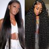 13x6 250 Density Water Wave Lace Front Wigs Human Hair,30 Inch 13x6 Straight Lace Front Wigs Human Hair view 1