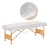 Tvvcalk 50PCS Disposable Fitted Massage Table Sheets, Heavy Duty Elastic Disposable Bed Cover, Breathable Disposable Fitted Sheets for Spa White Non Woven Fabric 36 x 85 Inch view 1