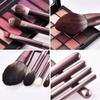 12PCS Makeup Brush Set, Advanced Professional Makeup Synthetic Makeup Brush Set Wallet Liquid Foundation Blush Powder Blush Concealer Eye Shadow Brush Set(Color:1) view 4