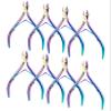 8 Packs Cuticle Trimmer Nippers Stainless Steel Cuticle Trimmer Cutter Pointed Blade Nail Cuticle Dead Skin Clipper Manicure Tool(Vivid Color) view 1