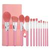 12 New Light Blue And Pink Handle Makeup Brushes, Foundation Eye Shadow Brushes, Beauty Tools Set(Color:12 pink+brush packs) view 1