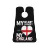 ZKLCRYTR My Heart My Country My England Men's Beard Bib Apron Waterproof Smooth Surface Beard Apron Durable Foldable Beard Hair Men's Gift view 1