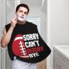 ZKLCRYTR Sorry Can't Rugby Bye Men's Beard Bib Apron Waterproof Smooth Surface Beard Apron Durable Foldable Beard Hair Men's Gift view 2