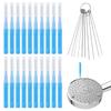 30pcs Shower Head Cleaner Tools, Shower Head Cleaning Brushes Multi-Sized Shower Head Cleaner Picks for Small Hole Anti-Clogging Cleaning Brush for Gap Nozzle Slot (Blue) view 1