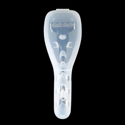 1Pcs Clear Portable Travel Men Manual Razor Protector Plastic Box Cover Container Storage Shaver Holder Protector Case Organizer Men's Electric Shaver Accessories Shave and Hair Removal