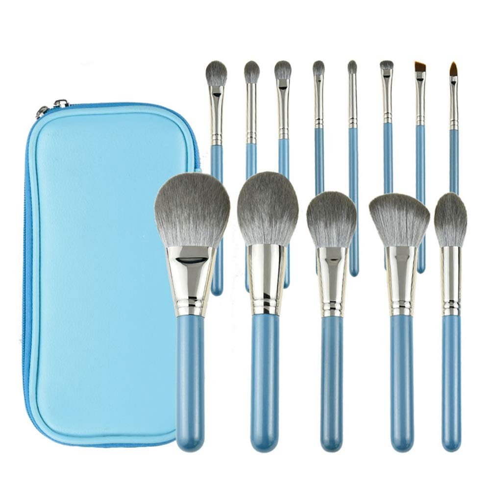 12PCS Makeup Brush Set, Eye Shadow Brush, Makeup Brush Set, Advanced Synthetic Foundation Concealer Eye Shadow Makeup Brush Set(Color:Zipper packaging)