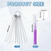 30pcs Shower Head Cleaner Tools, Shower Head Cleaning Brushes Multi-Sized Shower Head Cleaner Picks for Small Hole Anti-Clogging Cleaning Brush for Gap Nozzle Slot (Purple) view 2