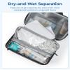 BAGSMART Travel Toiletry Bag for Men/Women, Dopp Kit Organizer Water-resistant Shaving Bag for Toiletries Accessories, Pink view 3