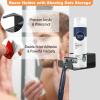 Beautyflier Wall Mount Razor Holder with Shaving Gels Storage, Self-Adhesive Shower Shaver holder, Compatible with Gillette Razor, Venus Platinum, for Bathroom Wall, Black (Holder Only) view 2