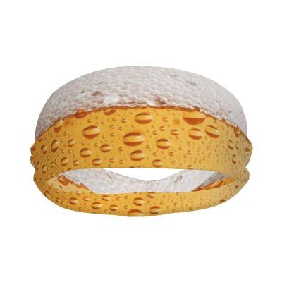 Funny Beer Headbands for Hiking Running Cycling Beer Headbands Funny Sweatbands Cute Wide Head Bands
