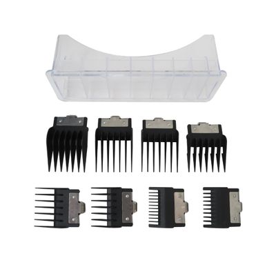 8 Sizes Hair Clipper Guards Kit For BaBylis-PRO Barberology FX870, FX890, FX825, and FX673 Clippers, Replacement Guards Set w/Metal Clip From 1/16-3/4 inch Snap on Comb Set
